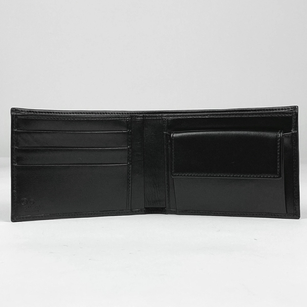 Gucci Wallet bi canvas GG billfold black fold Black - Picture 4 of 4